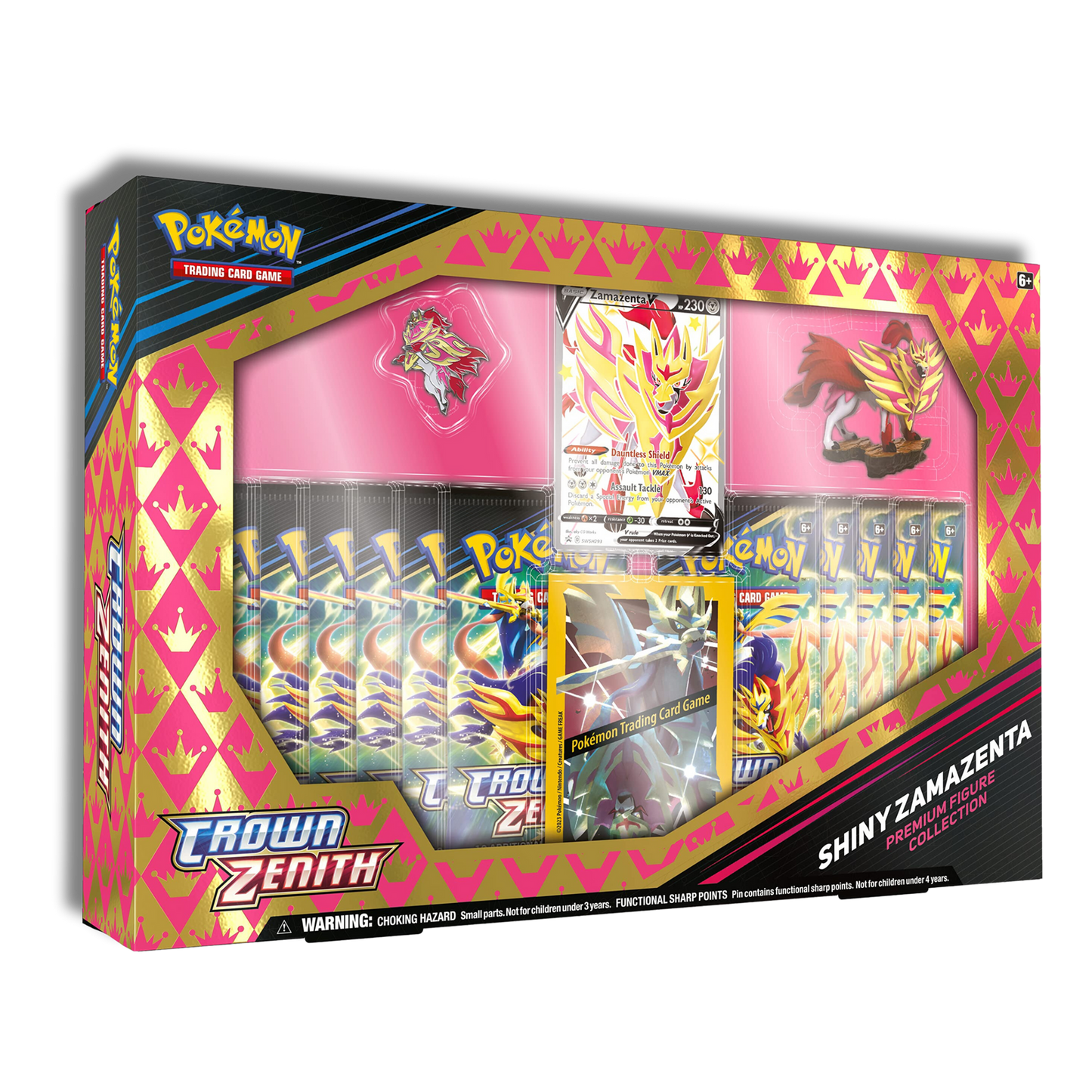 Caja Shiny Zamazenta con Figura - Inglés 🇬🇧