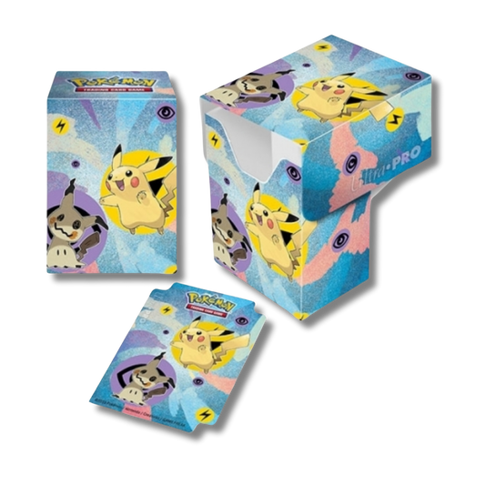 Caja de Mazo Pikachu y Mimikyu Deck Box 80 Cartas - Ultra Pro